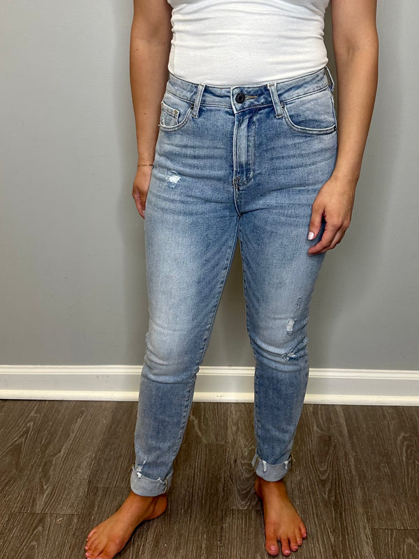 High Rise Vintage Wash Jean