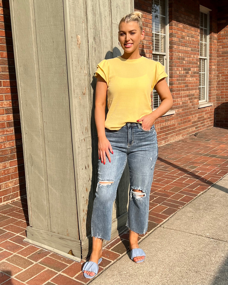Sunshine Ruffle Top