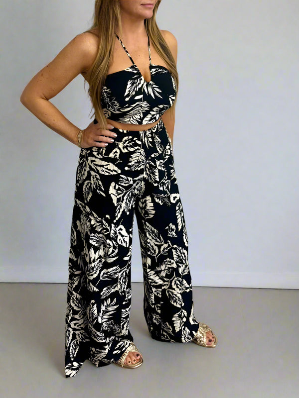 Dominican Pants-Black &White
