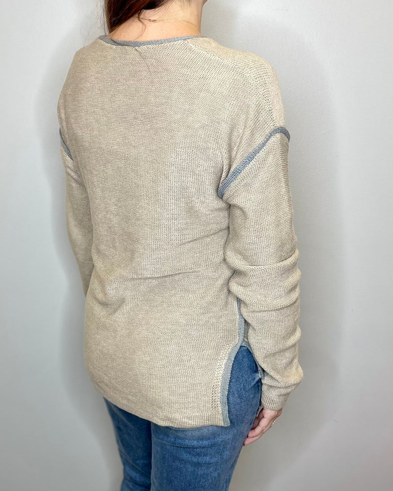 Natural Two Tone sweater