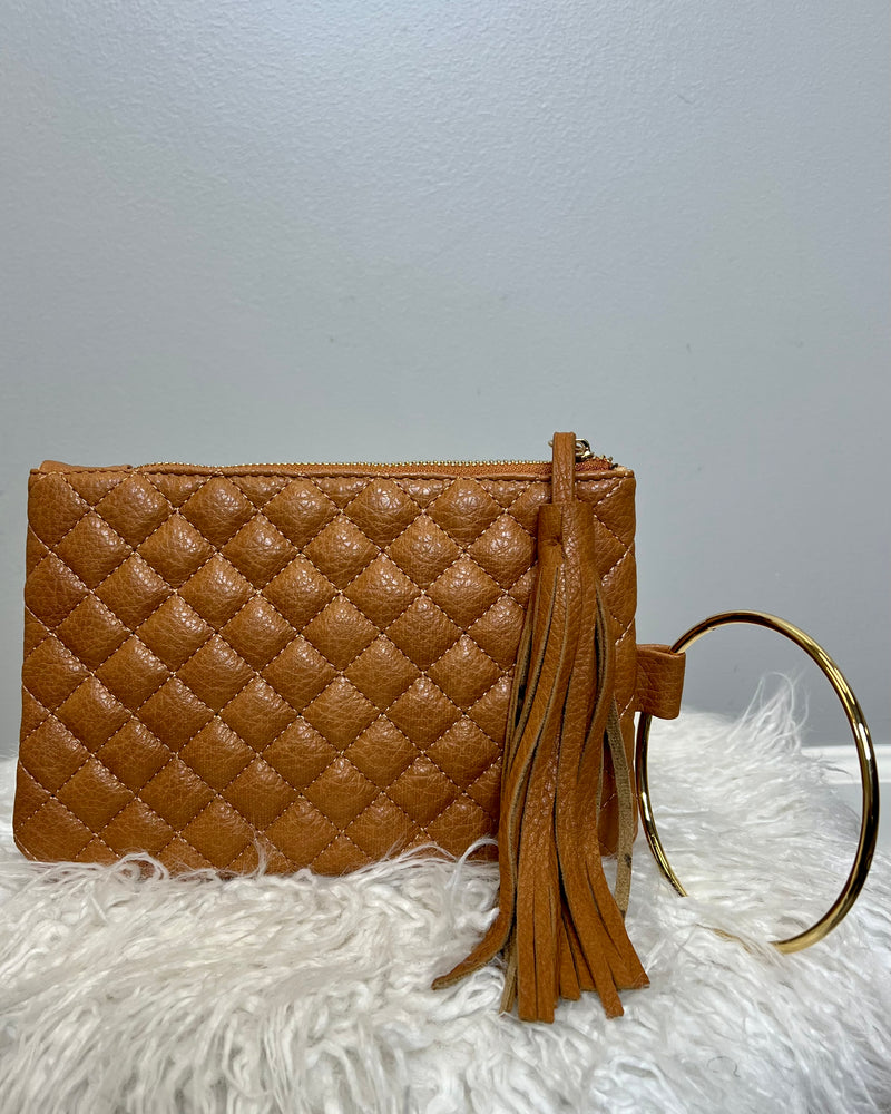 Quilted Ring Wristlet