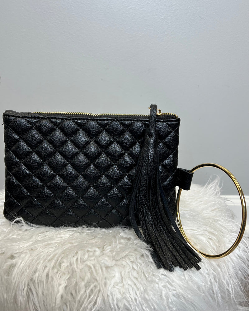 Quilted Ring Wristlet