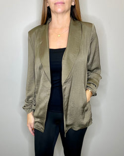 Satin Open Jacket