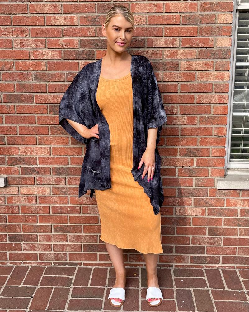 Washed Out Ribbed Dress