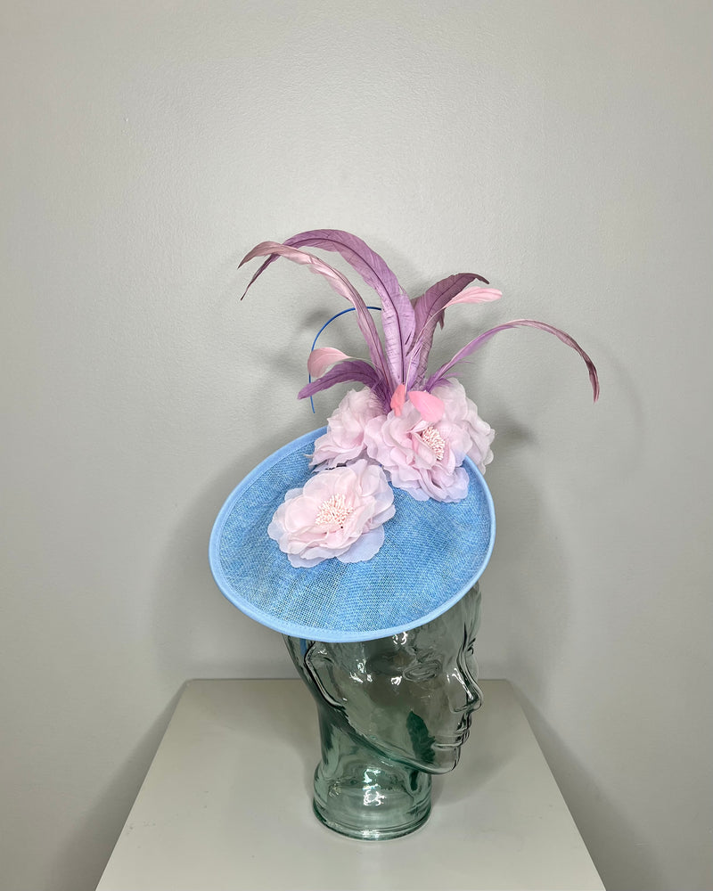 Soft Blue Fascinator