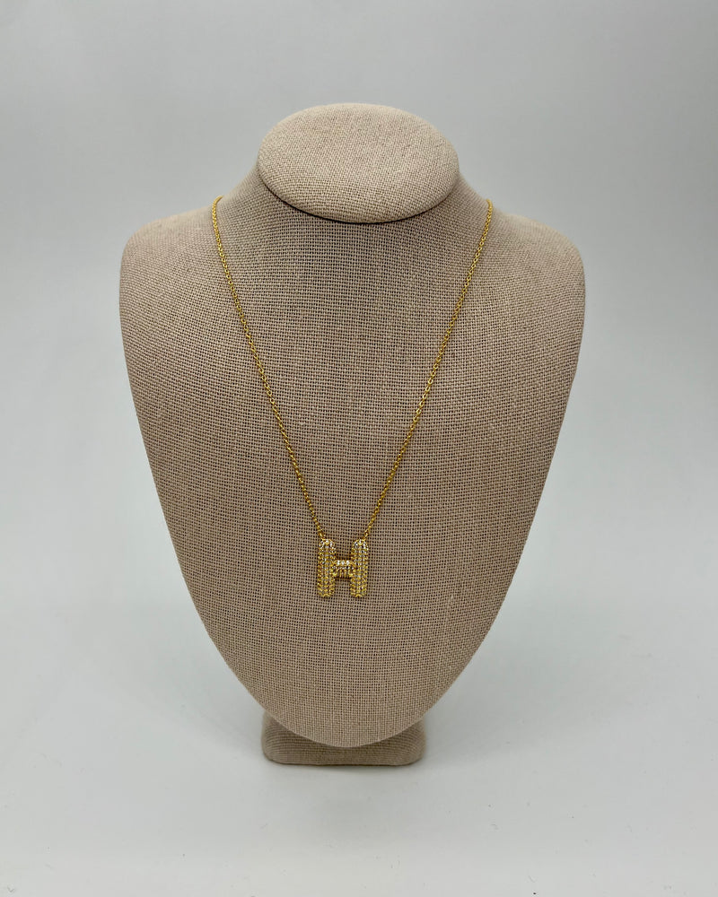 Sparkling Initial Necklace