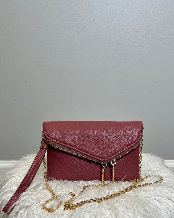 Zipper Flap Crossbody Bag