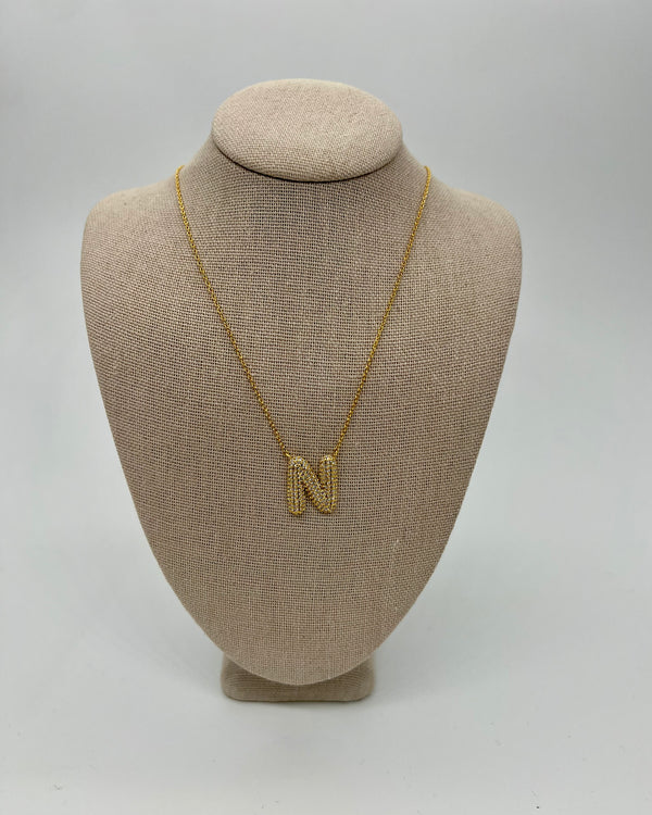 Sparkling Initial Necklace