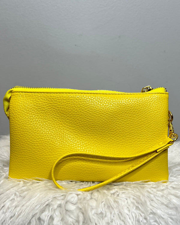 Yellow Cross/Wristlet