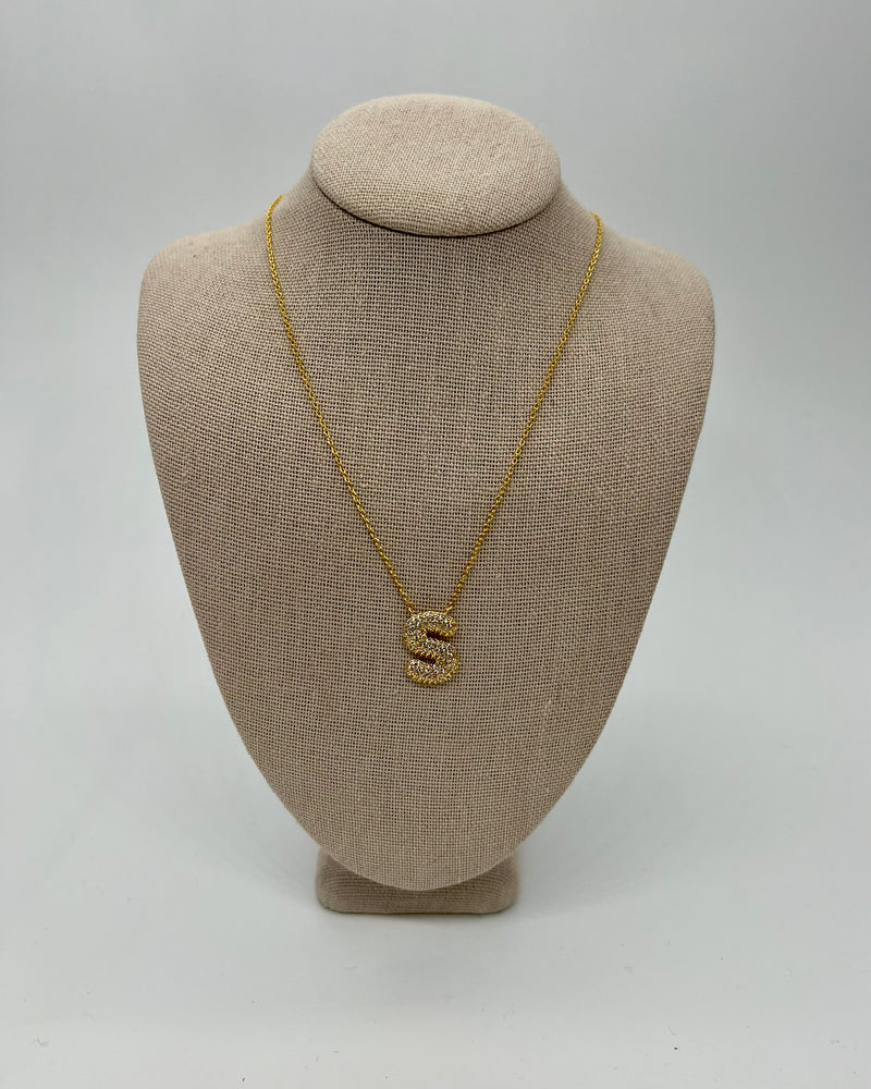 Sparkling Initial Necklace