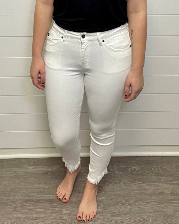 Distress Ankle Skinny Jeans