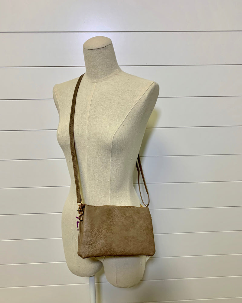 Taupe Wristlet/Crossbody