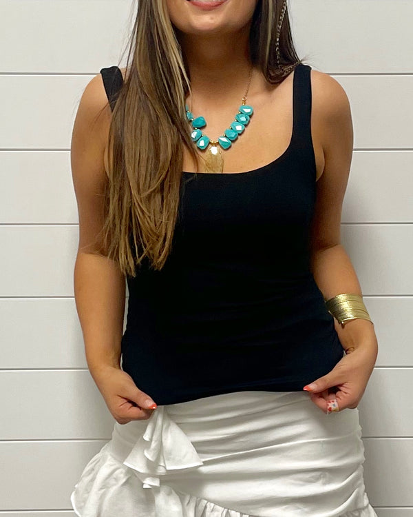 Double Layer Tank-Black